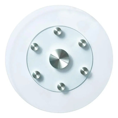 24in Glass Lazy Susan Turntable – 360° Rotating Dining Table Server
