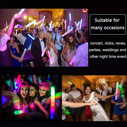 LED Glow Foam Sticks – 100 Piece Party Pack