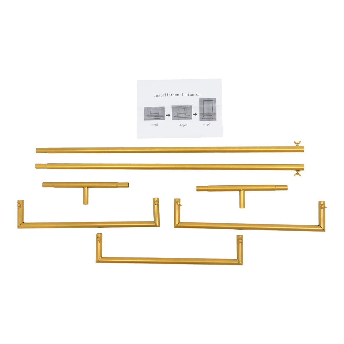 1 Meter Gold Metal Pedestal Arch Stand – Floral, Balloon & Event Display Frame