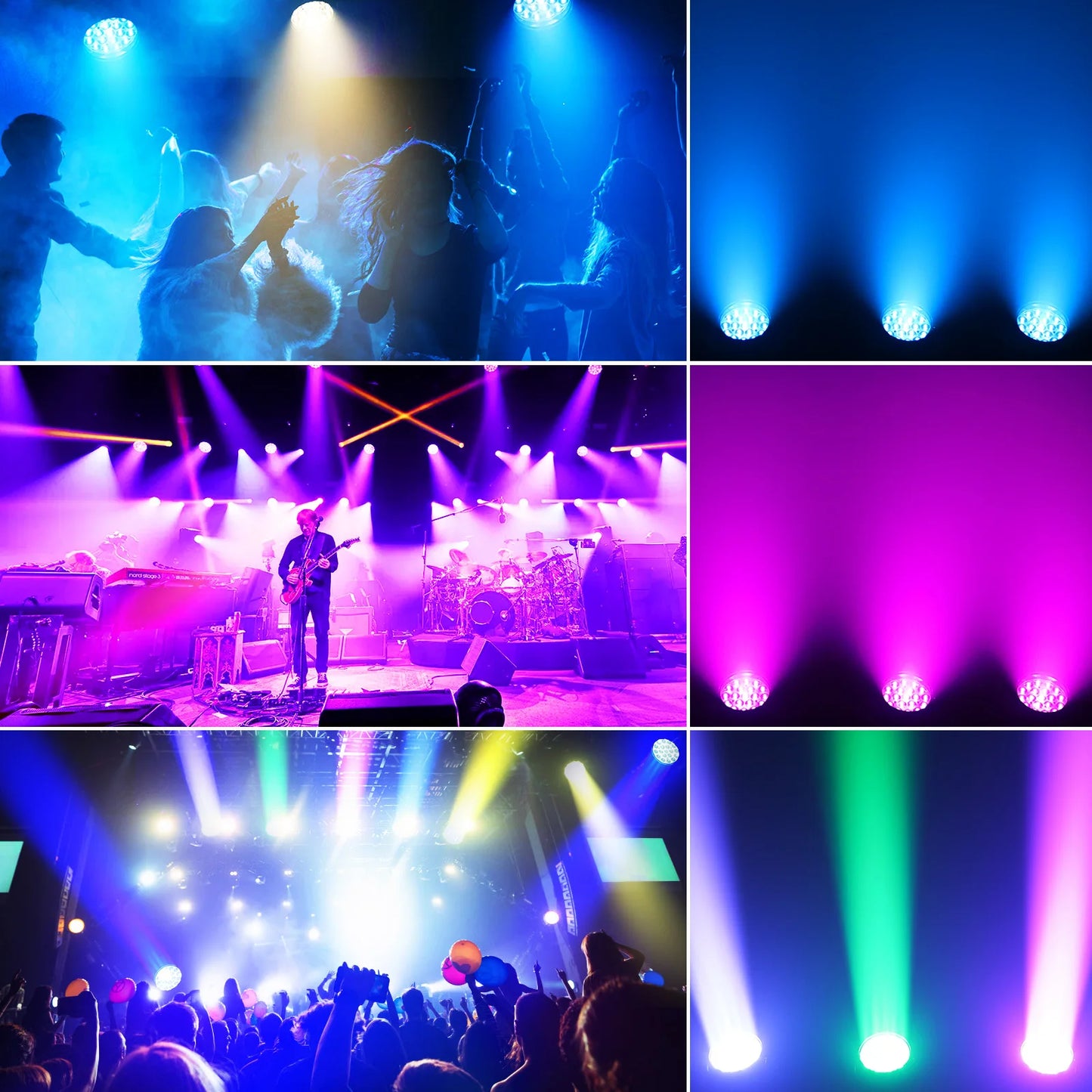 2-Pack 285W RGBW Moving Head Lights – 19×15W Beam, Wash & Zoom Professional DJ Stage Lighting