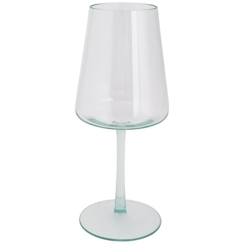 Premium Flare Wine Glass – 17 oz (503 mL) Teal Tint, BPA-Free Drinkware
