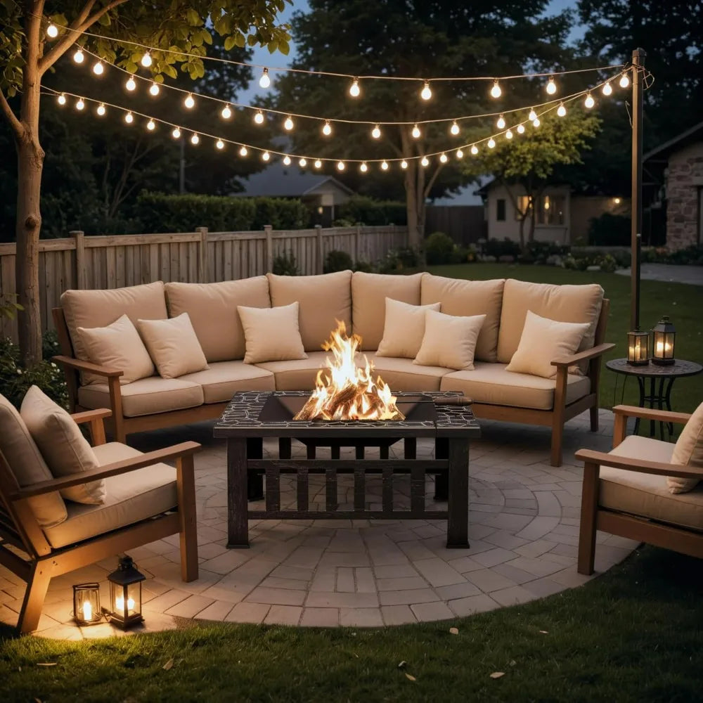 32" Square Wood-Burning Fire Pit