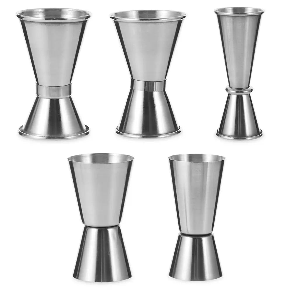 Double-Sided Stainless Steel Cocktail Jigger – Dual Shot Measuring Cup