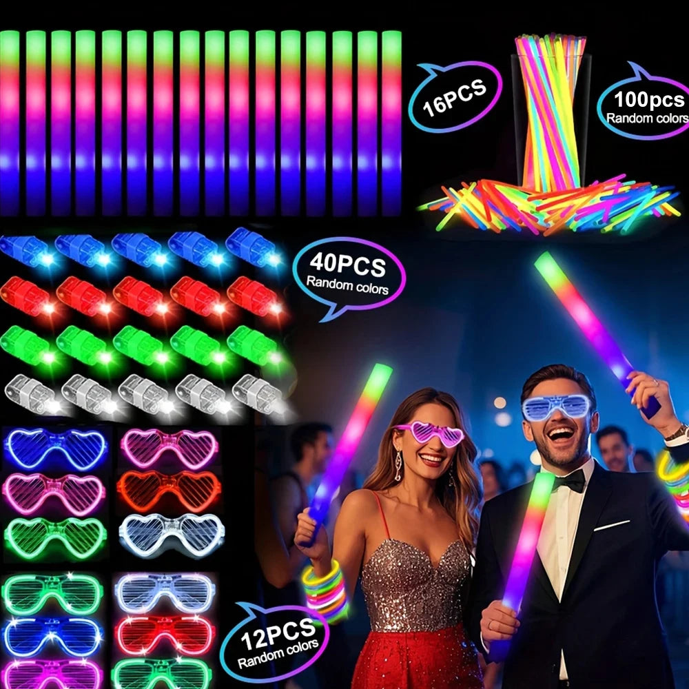 168-Piece LED Glow Party & Dance Floor Kit