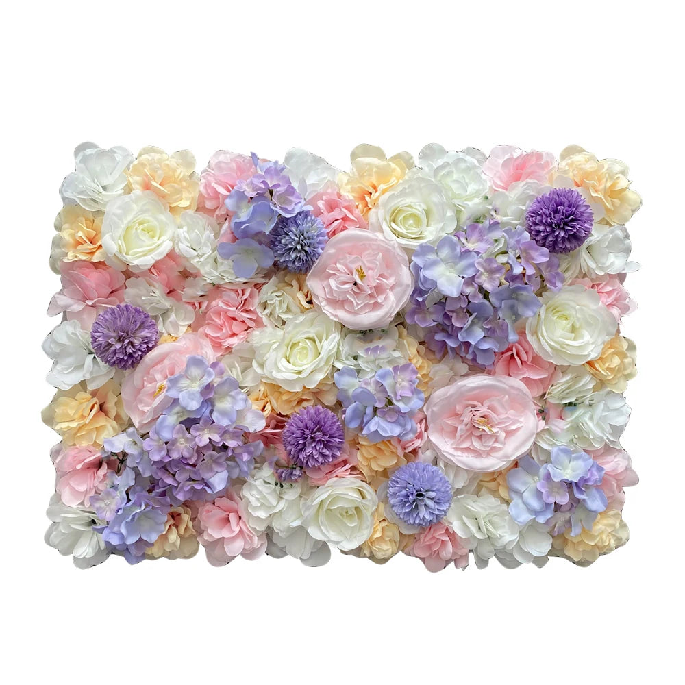40x60cm Artificial Silk Rose Flower Wall Panel