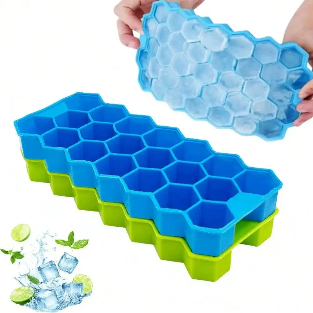 20-Cavity Honeycomb Silicone Ice Cube Tray