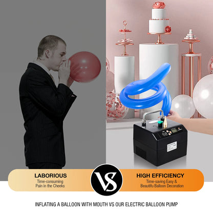 Rechargeable Electric Balloon Pump – 6600mAh Portable Inflator with LCD Display