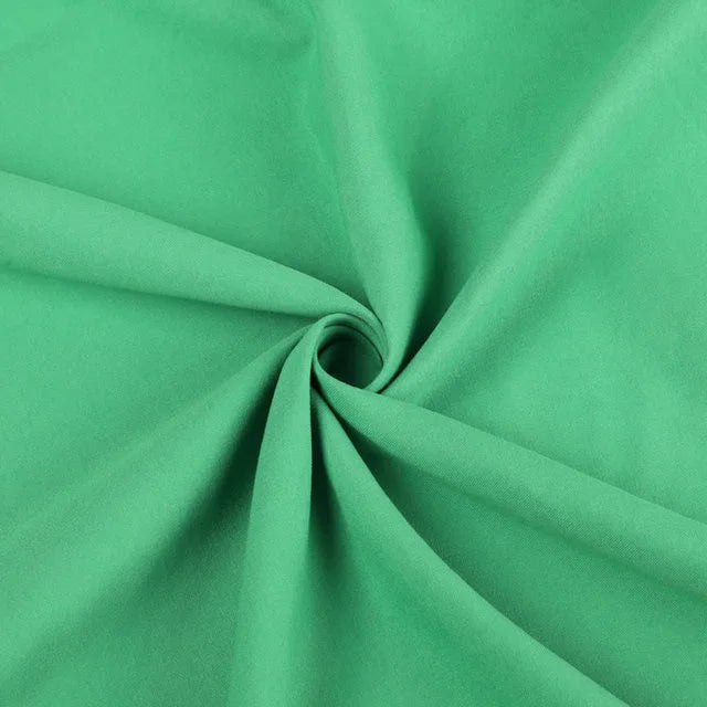 Seamless Polyester Photo & Event Backdrop Curtain – 6.5' × 10' or 10' × 13', White, Black or Green
