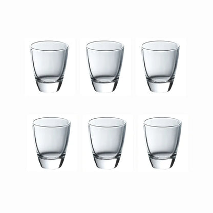 6-Piece Vintage Mini Shot Glass Set – 1.2 oz Thick-Bottom Spirits Glasses