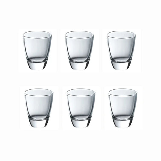 6-Piece Vintage Mini Shot Glass Set – 1.2 oz Thick-Bottom Spirits Glasses