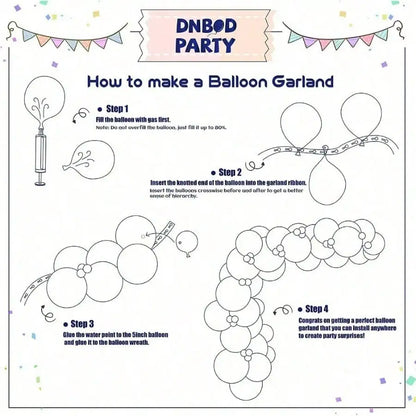 Fiesta Balloon Garland Arch Kit – Colorful Balloons with Taco, Sombrero, Cactus & Fiesta Foil Balloons