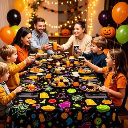 351-Piece Halloween Disposable Tableware Set – Serves 50