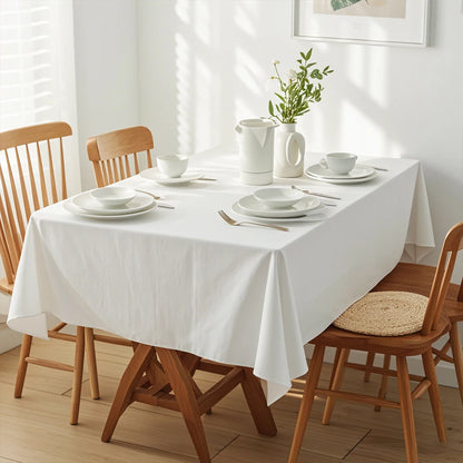 12-Pack Rectangle Polyester Tablecloths – Reusable Event & Banquet Table Covers