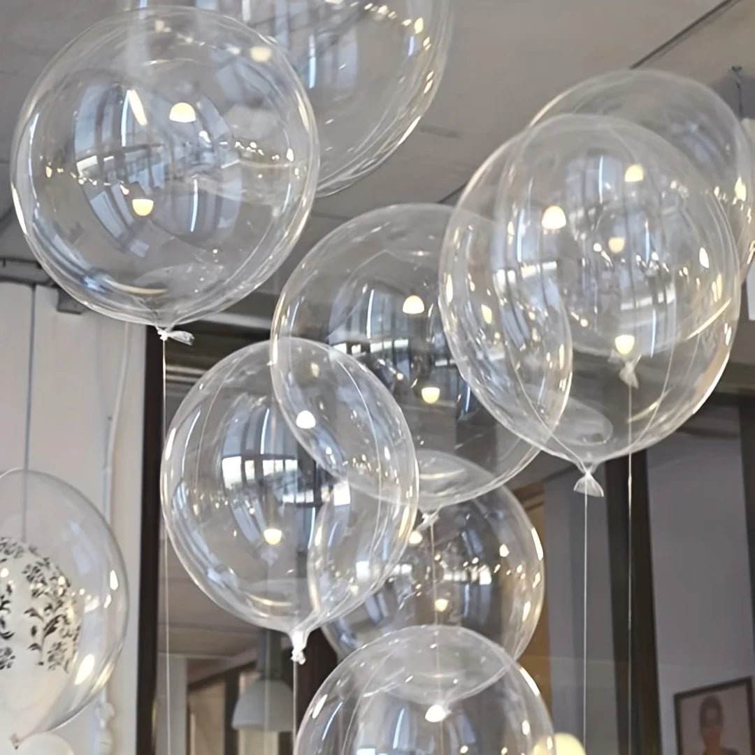 Clear Bobo Balloon Arch Kit – 40 or 50 Piece Mixed-Size Set