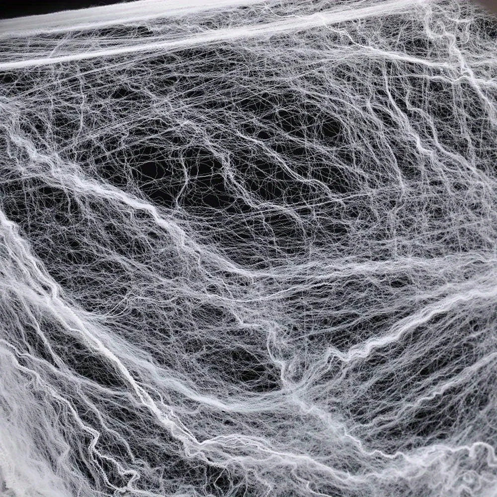 59" Giant Halloween Spider with 23 × 18 Ft Spider Web – 400 Sq. Ft. Outdoor & Photo Booth Décor