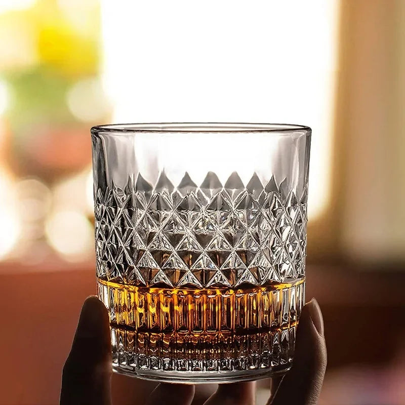 335ml Crystal-Style Whiskey Glasses – 1, 2, 3 or 4 Piece Set