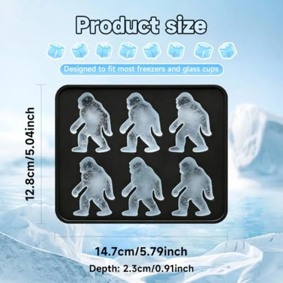 6-Cavity Sasquatch Silicone Ice Mold