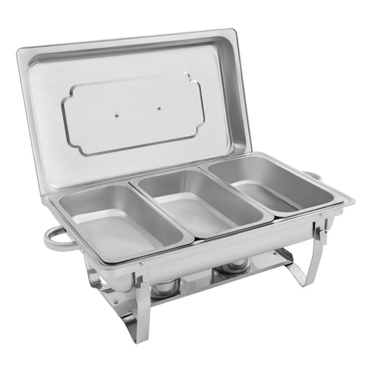 3-Pan Stainless Steel Chafing Dish Buffet Warmer