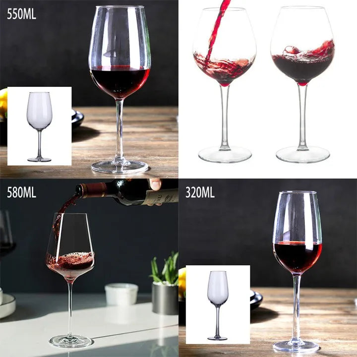 Clear Unbreakable Wine Cup – 10.8 oz (320mL) Reusable Plastic Stemware for Indoor & Outdoor Entertaining