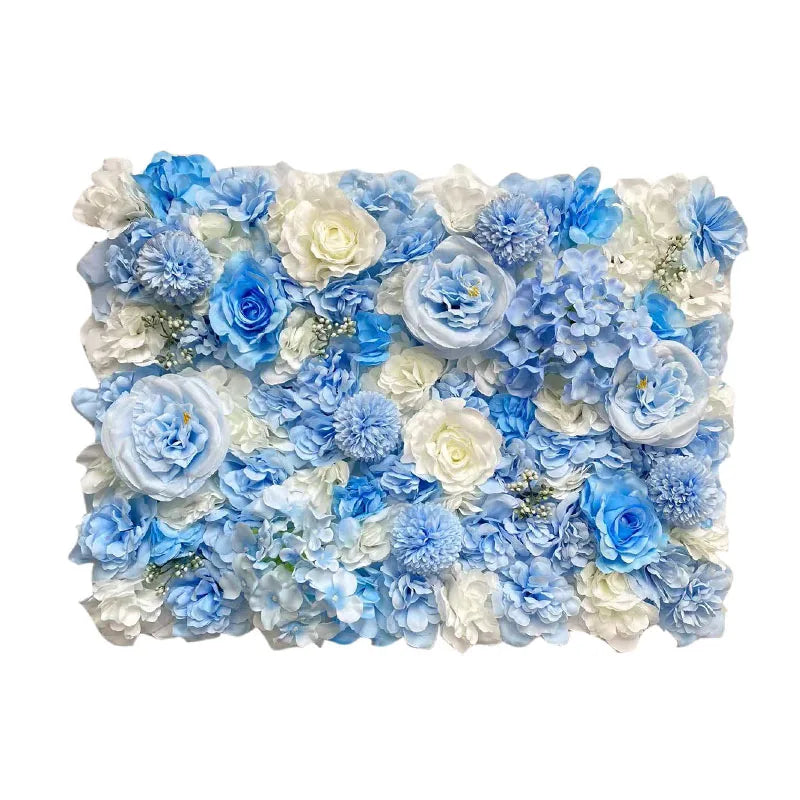 40x60cm Artificial Silk Rose Flower Wall Panel