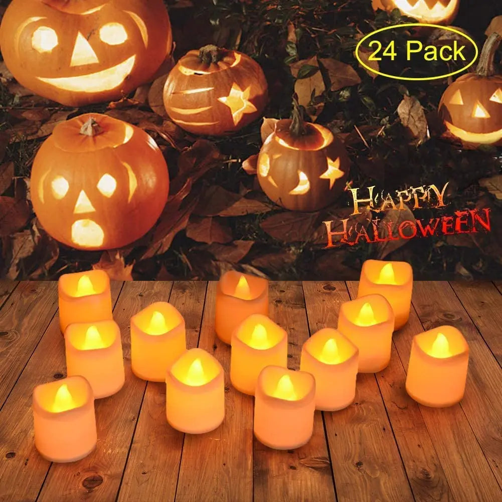 Flameless LED Tea Light Candles – Battery Operated & Reusable