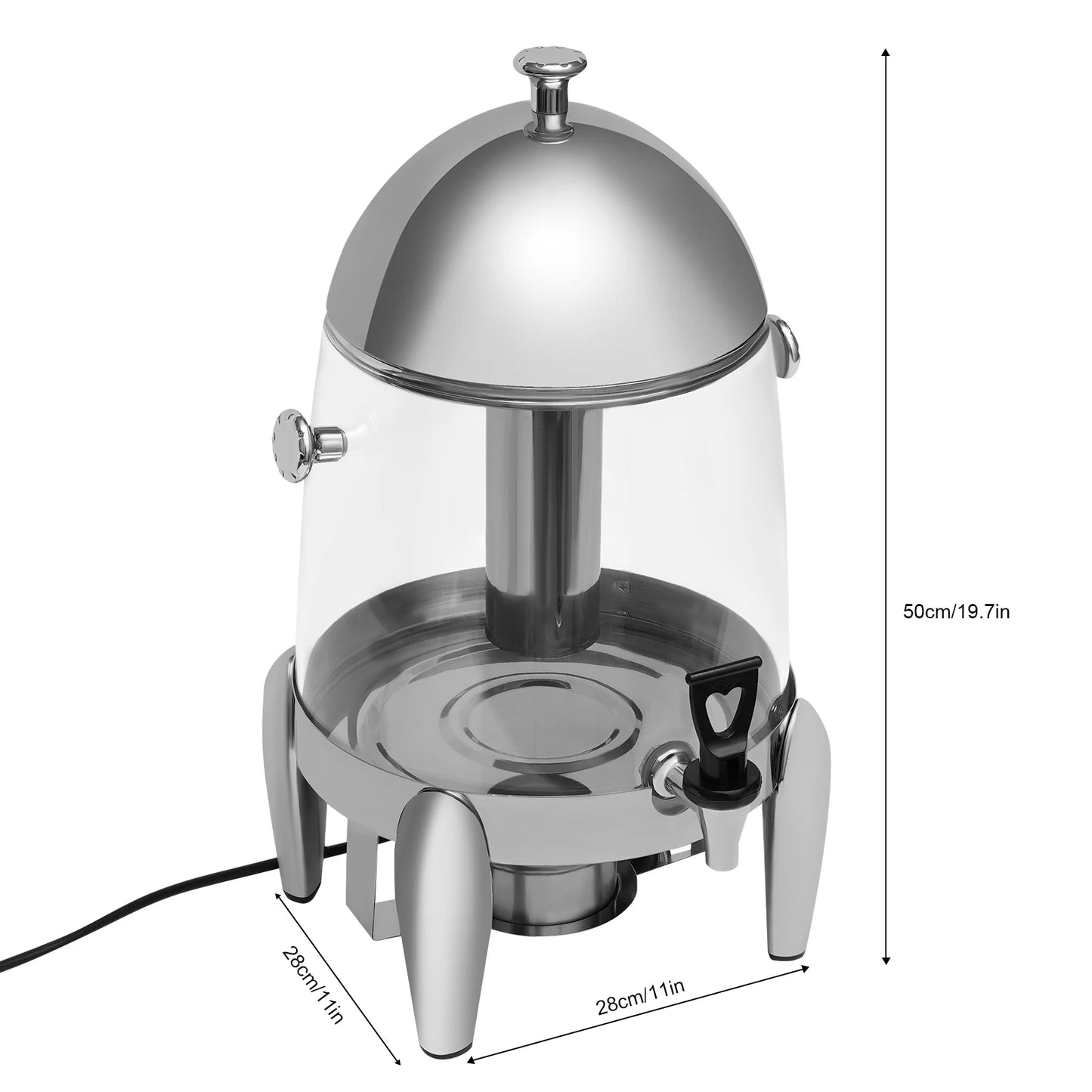 12L / 3.2 Gallon Hot & Cold Beverage Dispenser – Electric Buffet Drink Server