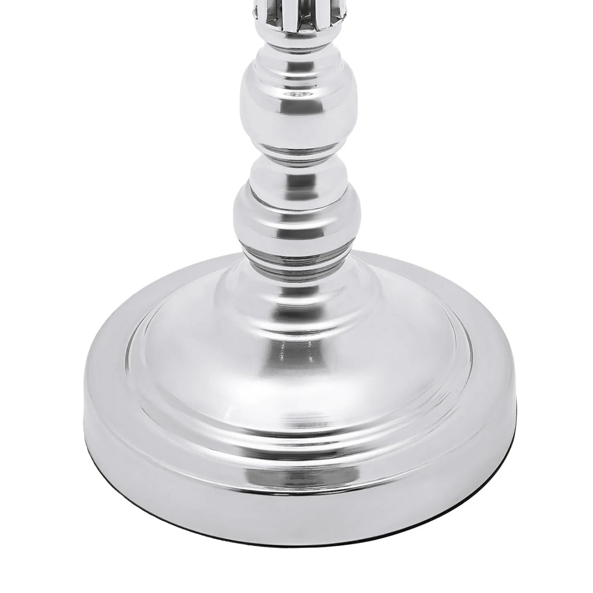 24" Silver Crystal Floral Centerpiece Stands – 10 Piece Set