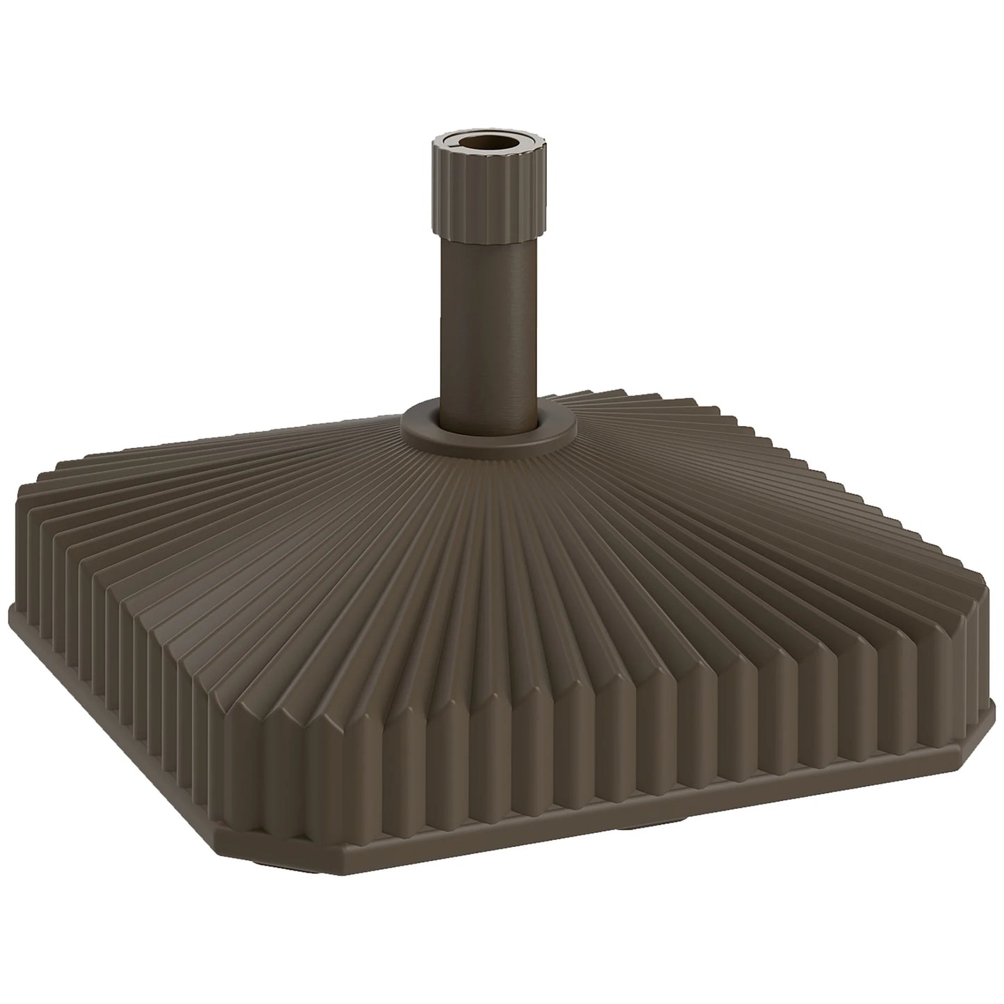 Fillable Square Patio Umbrella Base – Sand or Water Weighted Outdoor for Smaller Umbrellas Stand