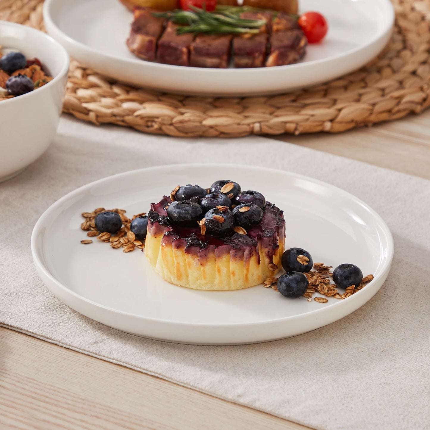 MALACASA White Porcelain Dinnerware Set – 12, 16, 18 or 24 Piece