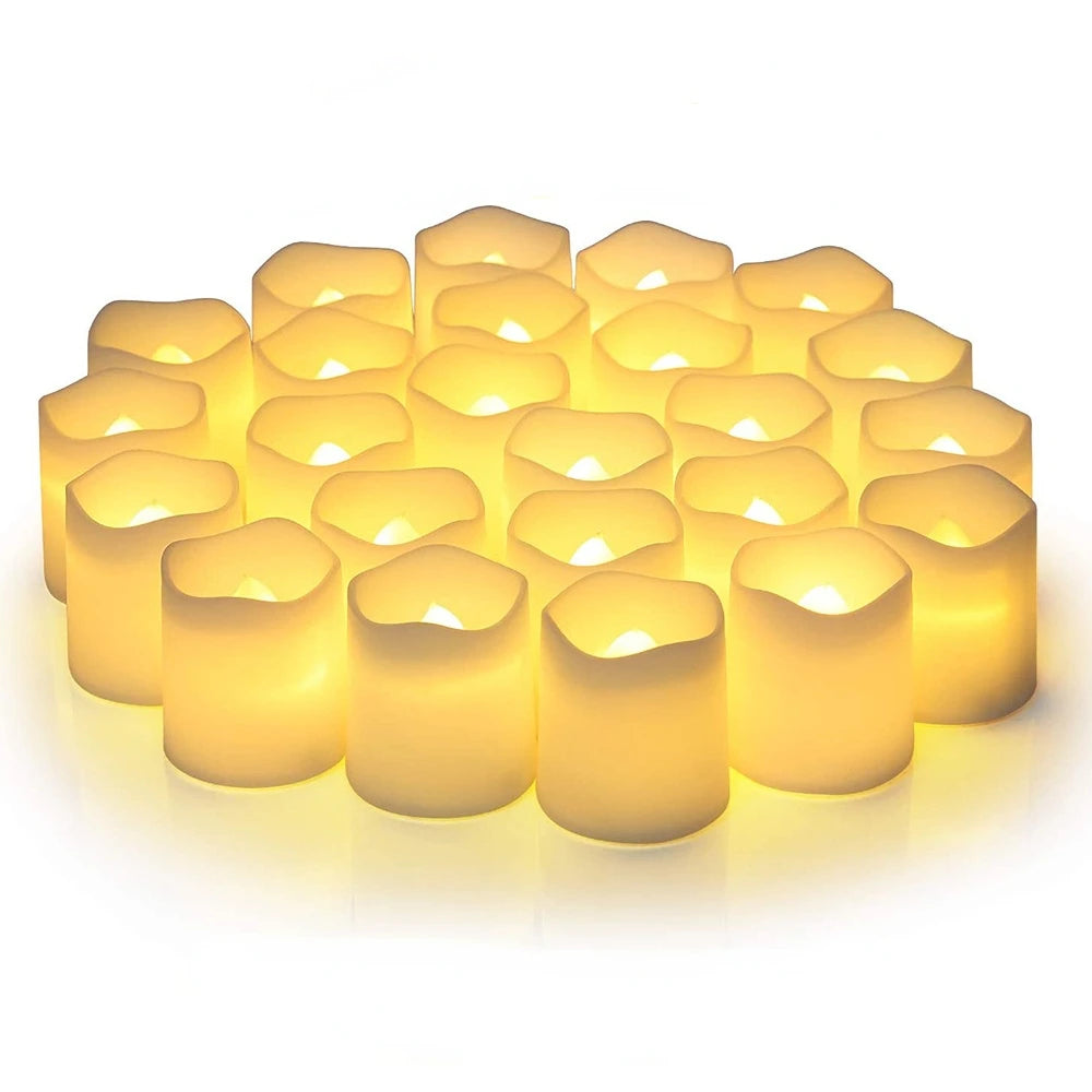 Flameless LED Tea Light Candles – Battery Operated & Reusable