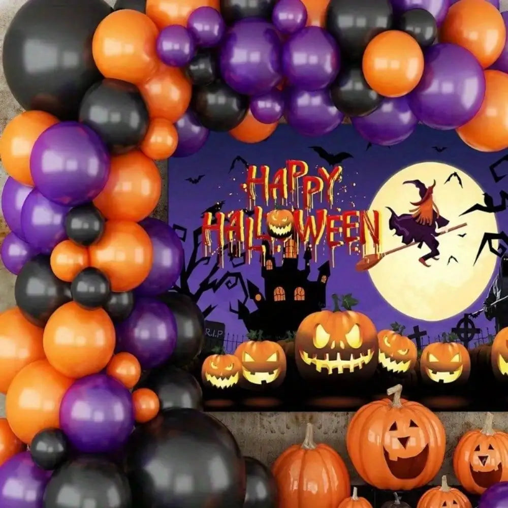 Halloween Balloon Garland Arch Kit with Bats