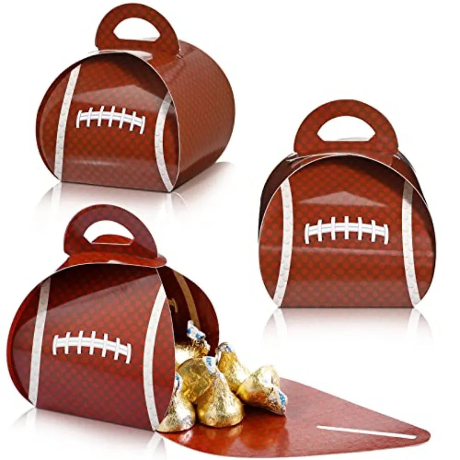 36-Pack Football Treat Boxes – 3" Sports Goodie Boxes