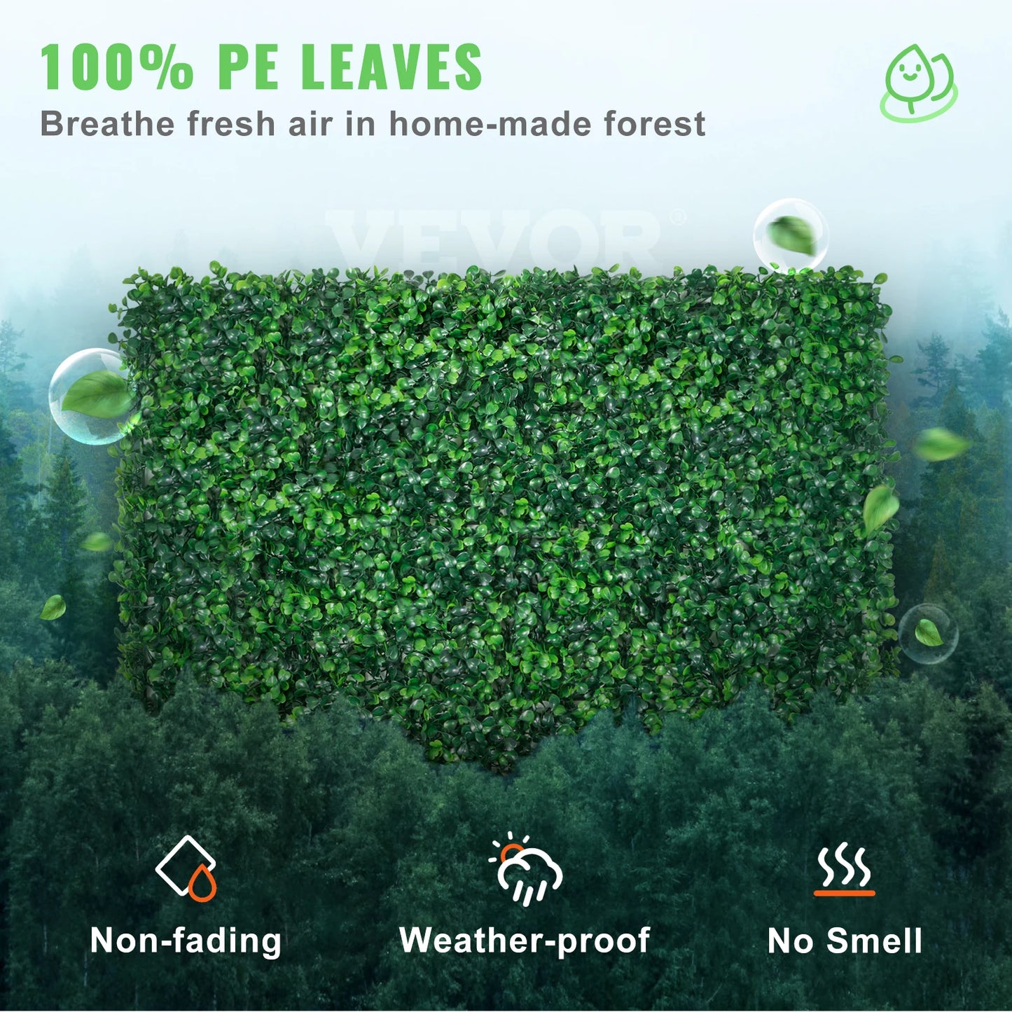 24-Piece Artificial Boxwood Wall Panels – 64–66 Sq. Ft. Greenery Backdrop & Hedge Décor
