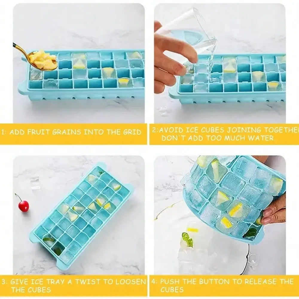 20-Cavity Honeycomb Silicone Ice Cube Tray