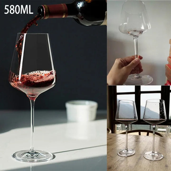 Clear Unbreakable 19.5 oz (580mL) Wine Goblet – Reusable Plastic Stemware for Bar, Patio & Outdoor Entertaining