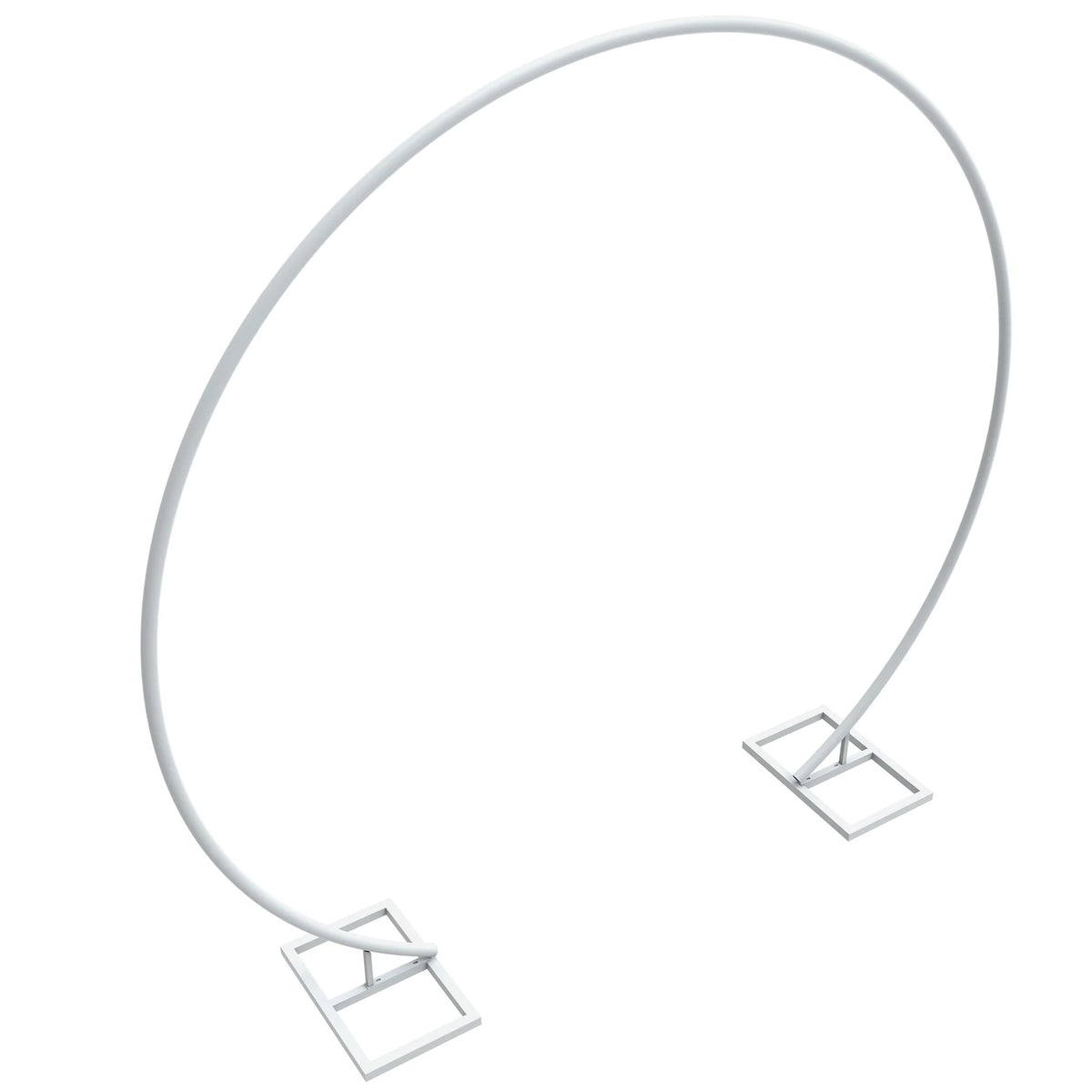 Round Metal Arch Backdrop Stand – White Balloon, Floral & Event Display Frame