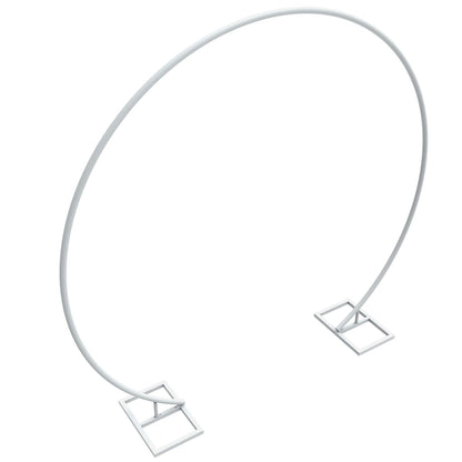 Round Metal Arch Backdrop Stand – White Balloon, Floral & Event Display Frame