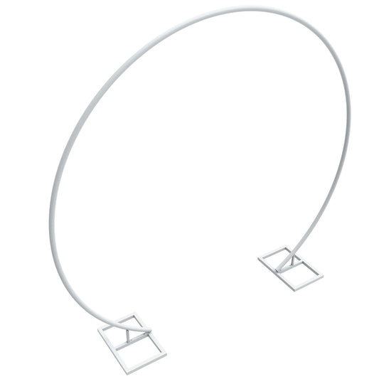 Round Metal Arch Backdrop Stand – White Balloon, Floral & Event Display Frame
