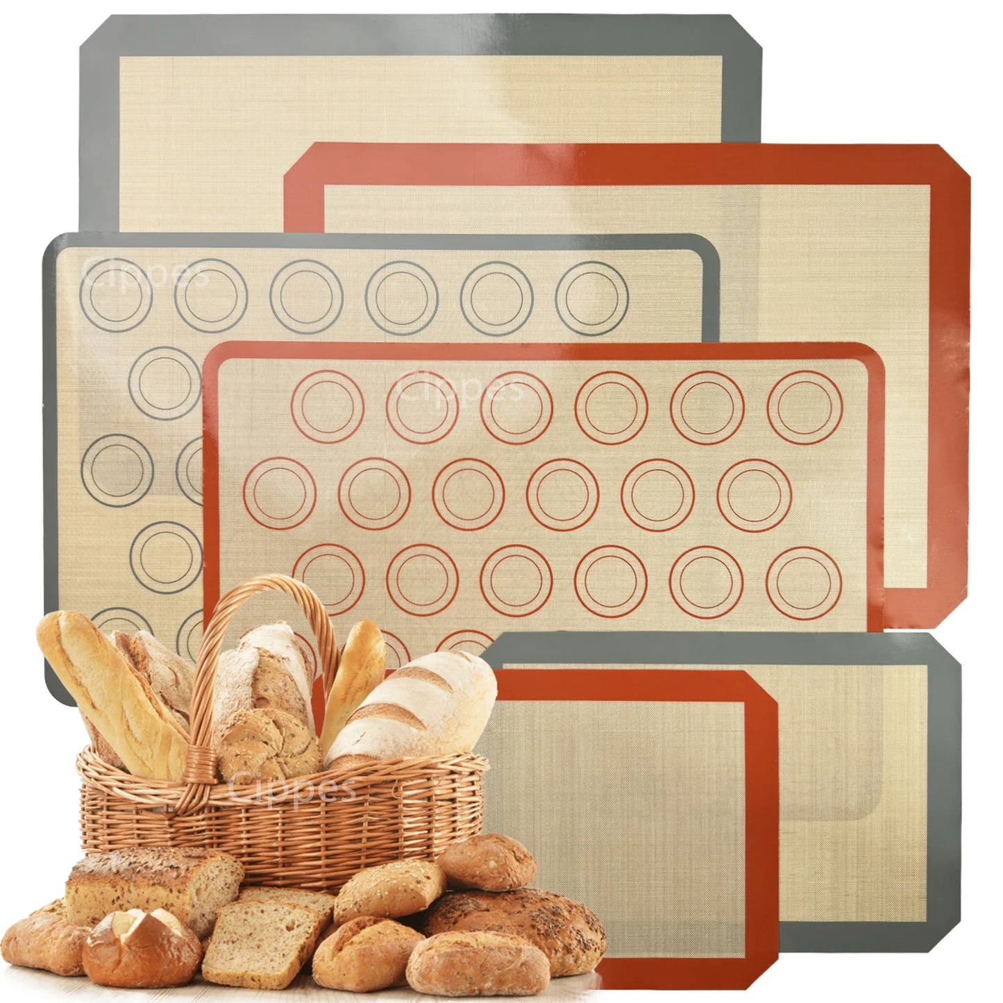 Reusable Silicone Baking Mat – 0.4mm Nonstick Heat-Resistant Oven & Cookie Sheet Liner