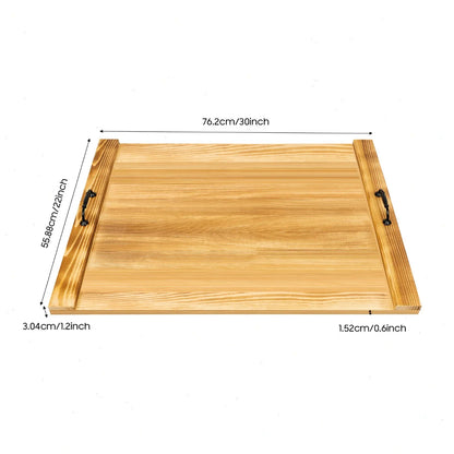 Pine Wood Stovetop Cover, Countertop Extension & Serving Board – 30" × 22"