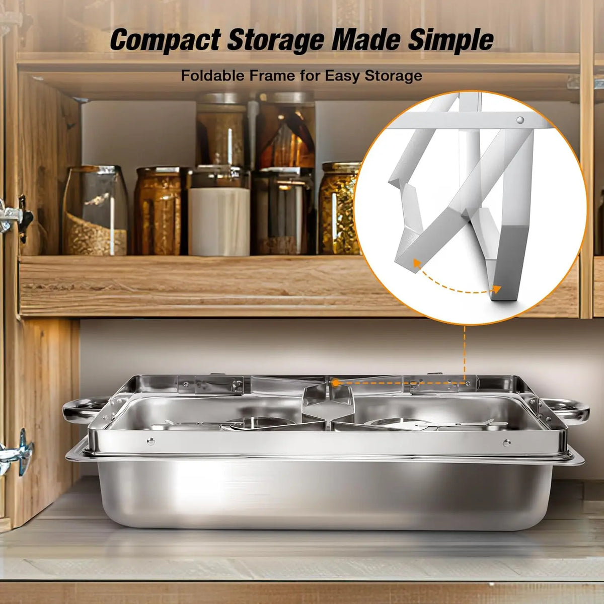 8 Qt Stainless Steel Chafing Dish Buffet Warmers – 2, 4 or 6 Pack