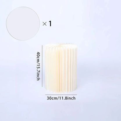 Round Honeycomb Pedestal Display Stand – 5 Heights for Cakes, Flowers & Event Décor