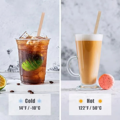 Natural Brown Sugarcane Drinking Straws – Disposable Straws for Cocktails, Coffee & Cold Drinks