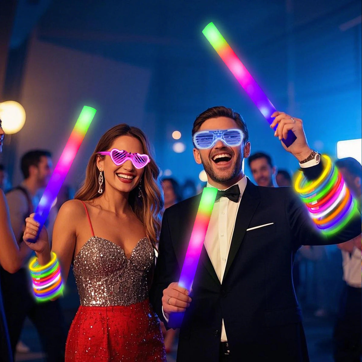 168-Piece LED Glow Party & Dance Floor Kit