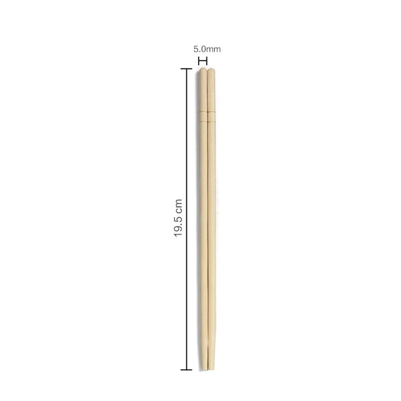 100-Pair Individually Wrapped Bamboo Chopsticks