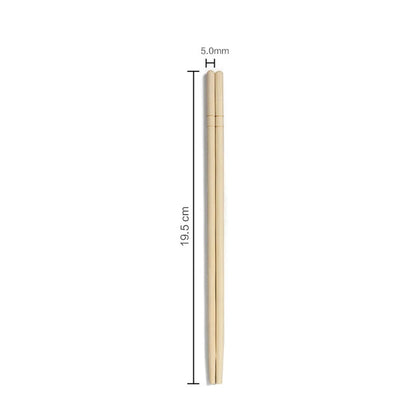 100-Pair Individually Wrapped Bamboo Chopsticks