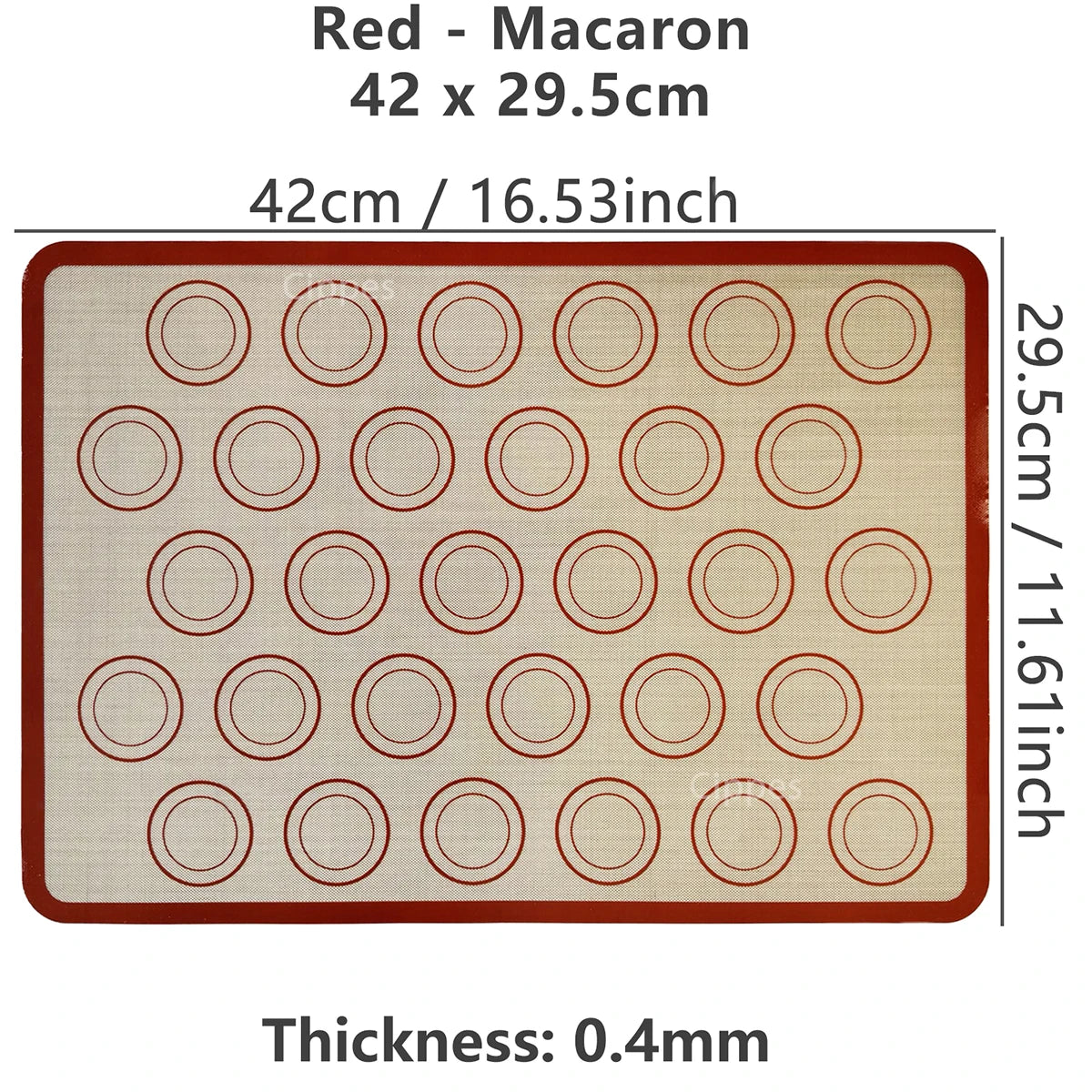 Reusable Silicone Baking Mat – 0.4mm Nonstick Heat-Resistant Oven & Cookie Sheet Liner