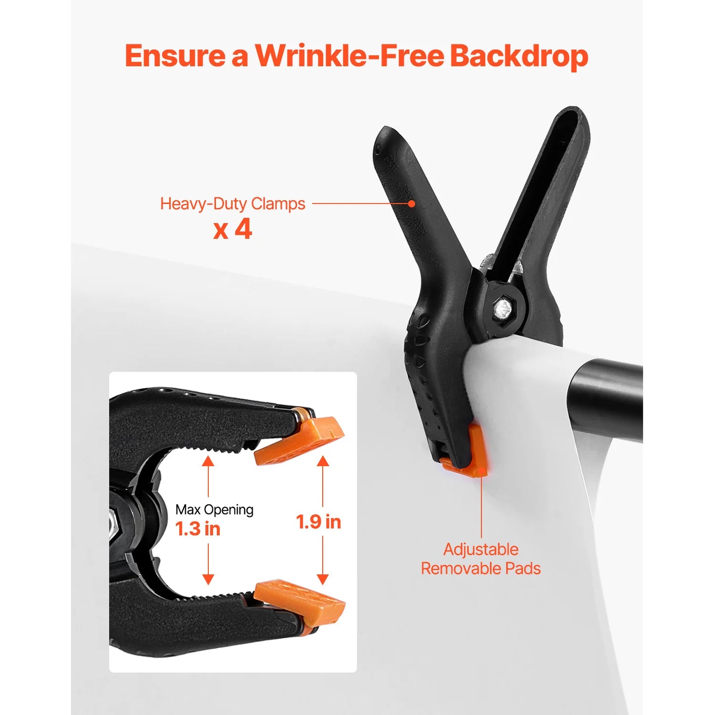 Adjustable 10 ft Backdrop & Projector Screen Stand – Heavy-Duty Event, Party & Photo Frame