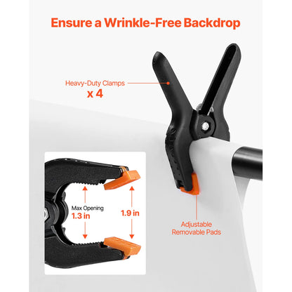 Adjustable 10 ft Backdrop & Projector Screen Stand – Heavy-Duty Event, Party & Photo Frame