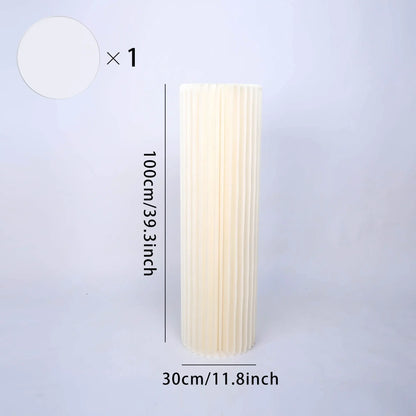 Round Honeycomb Pedestal Display Stand – 5 Heights for Cakes, Flowers & Event Décor